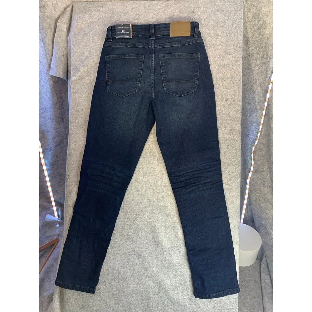 NWT Tommy Hilfiger Jeans Youth Girls Size 12 Skinny Stretch Straight Midrise